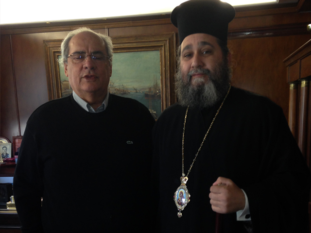 Συνάντηση του Σεβασμιωτάτου με τον Δήμαρχο Πειραιώς