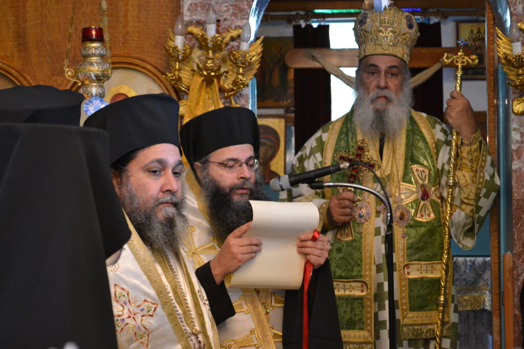 Ανάγνωση της Συνοδικής Πράξεως διακήρυξης της αγιότητος