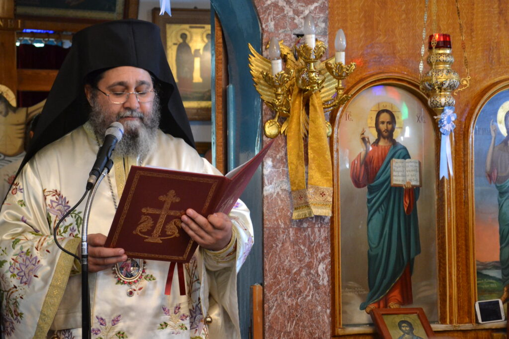 Ο Μητροπολίτης Γερόντιος εκφωνεί τον πανηγυρικό λόγο