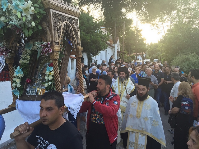 Κατάνυξη στην πανήγυρη του Ι. Ησυχαστηρίου της Παναγίας