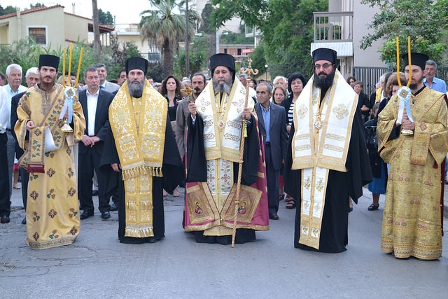 Ο Σεβασμιώτατος στον Εσπερινό των Αγίων Πάντων στο Πυρί Θηβών