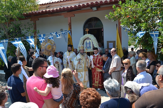 Ο εορτασμός των Αγίων Αναργύρων στον Ι.Ν. που έχτισε ο Όσιος Ιερώνυμος