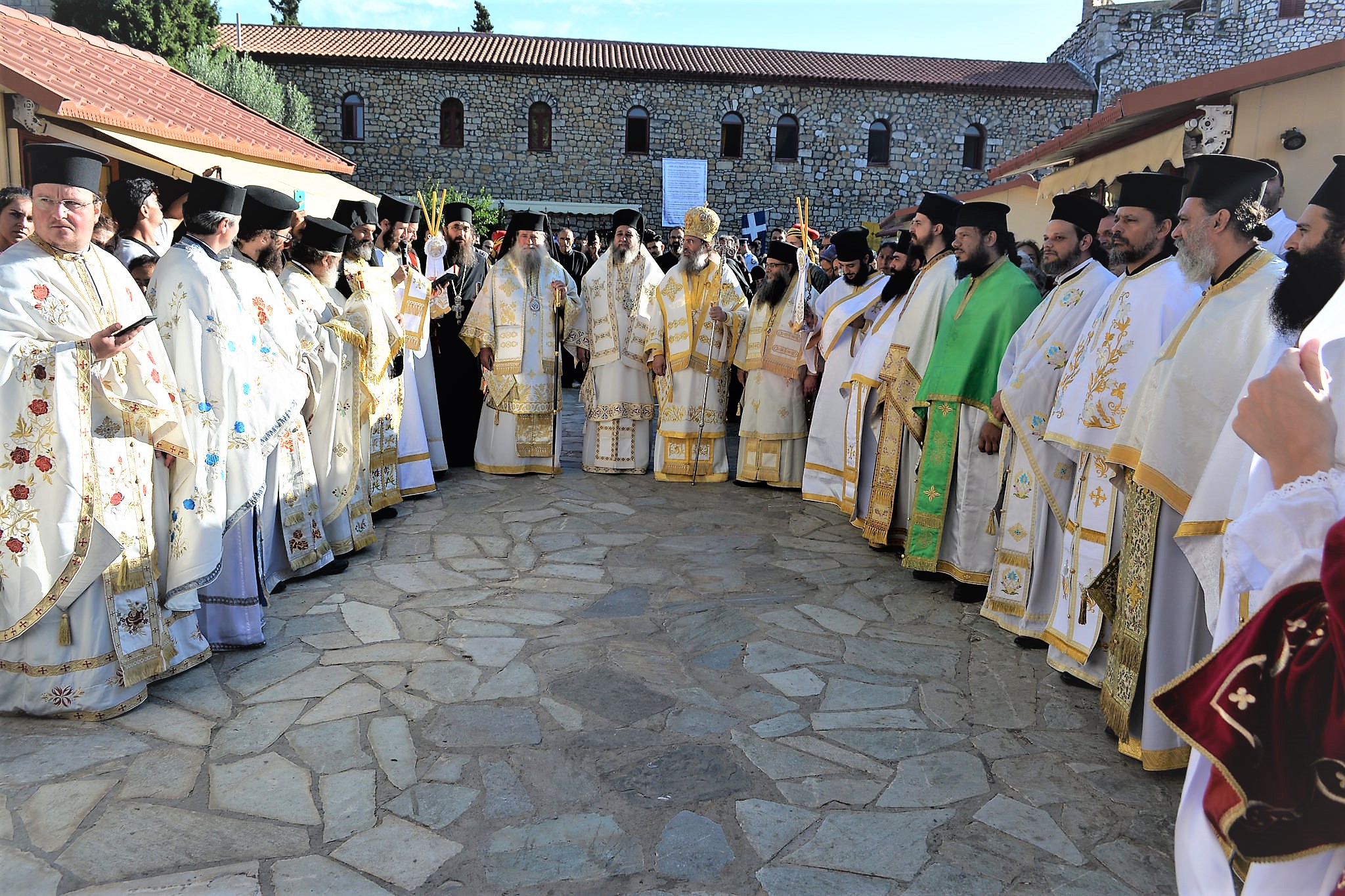 Ο λαμπρός εορτασμός της Οσίας Ειρήνης της Χρυσοβαλάντου