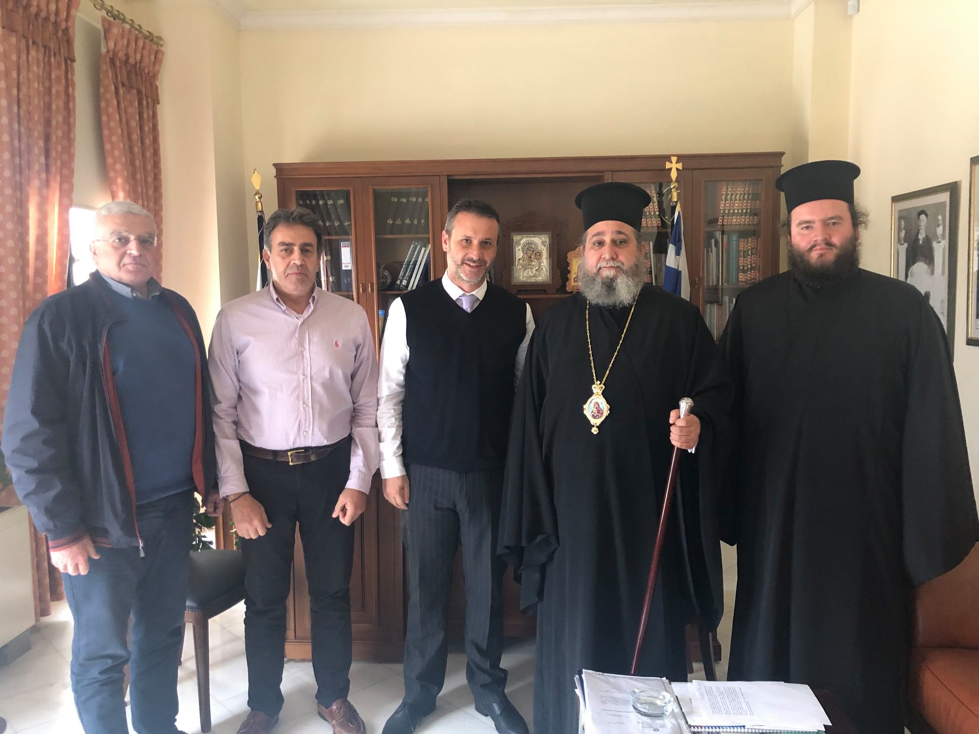 Εθιμοτυπική επίσκεψη στον Δήμαρχο Σαλαμίνος