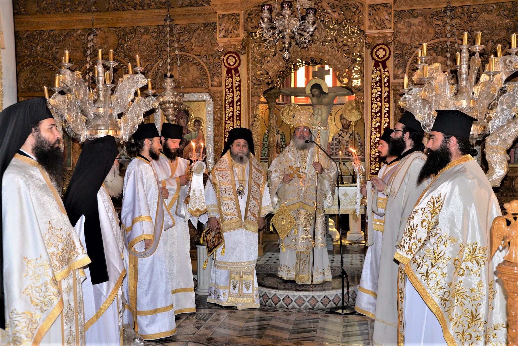Η ενθρόνιση της νέας Ηγουμένης στην Ιερά Μονή Οσίας Ειρήνης Χρυσοβαλάντου.
