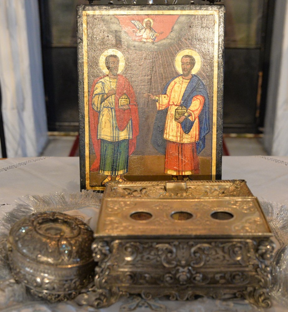 Των Αγίων Αναργύρων Κοσμά και Δαμιανού και της μητρός αυτών Θεοδότης
